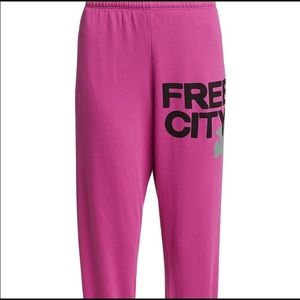 FREECITY JOGGER SWEATPANTS, TOKYO PINK, SIZE SM